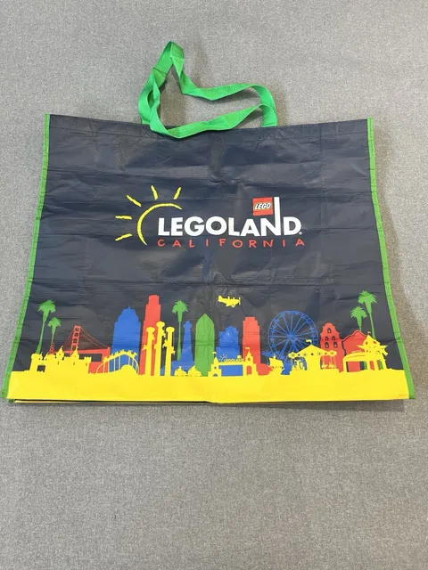 Legoland California Reusable Shopping Bag Navy Blue 20.5"X24”