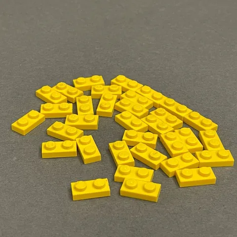 Lego 3023 Yellow Replacement Add-on Pieces Parts Lot of 33