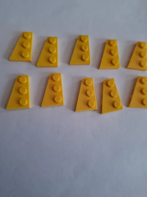 No 384 10x Lego Wedge Plate 43723 Left. 2x3 Yellow