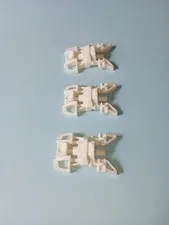 3 pieces Bionicle Lego 87791 White Foot Feet with Axle Connector WYSIWYG IRL