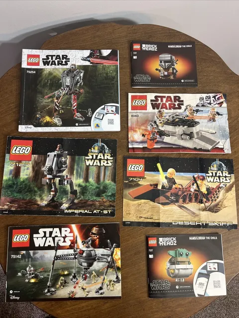 Lot of Lego Star Wars Instruction Manuals 7104 8083 75142 75317 7127 75254