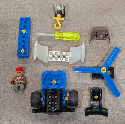 Vintage LEGO Duplo Action Wheelers:Helicopter parts
