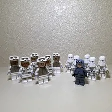 LEGO Star Wars Hoth Rebel Trooper & Snowtrooper Minifigure Lot of 12