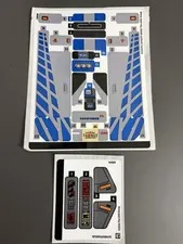 LEGO Nissan Skyline Set 76917 and Batman v Superman Set 76331 sticker sheets