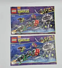 Lego 79120 TMNT T-Rawket Sky Strike INSTRUCTION BOOKLET 1&2 Manual ONLY 2014