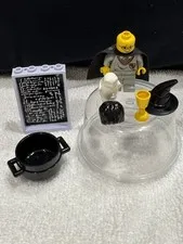 Lego Harry Potter mini figure star cape sorting hat chalk board cup Hedwig Owl 