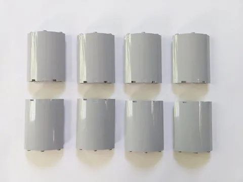 Lot of 8 LEGO Cylinder Quarter 4x4x6 (30562) - Old Light Gray