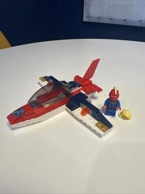 LEGO Marvel Captain Marvel Jet & Minifigure SH641 76153 Avengers Incomplete