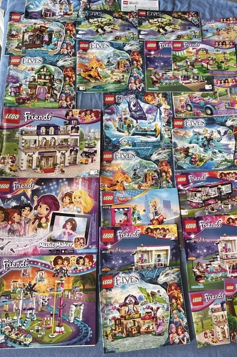 Lego Instruction Books Booklets Manuals For Friends And  Elves Sets Lot