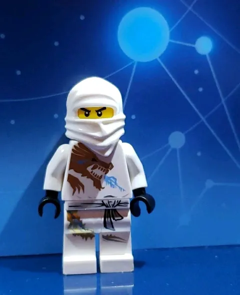 LEGO NINJAGO Minifigure Golden Weapons Zane DX njo0018 2260 Ice Dragon Nice!
