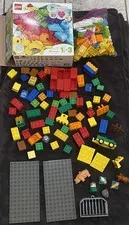 LEGO Duplo Lot of over 150 Blocks Pictured Set Shown Next to box is 78 of 80