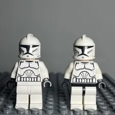 LEGO Star Wars Clone Wars Clone Trooper Minifigure sw0201 Lot of 2 - 1B