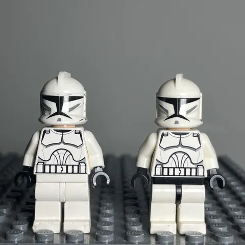 LEGO Star Wars Clone Wars Clone Trooper Minifigure sw0201 Lot of 2 - 1B