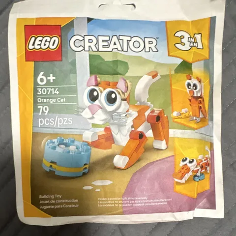 LEGO Creator 3-in-1 Orange Cat Set 30714 79 Pieces Age 6+ Polybag