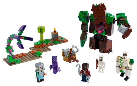 LEGO Minecraft Dungeons 21176 - The Jungle Abomination - 98% Complete w/Figs