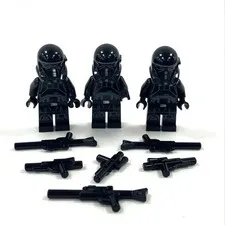 3x LEGO Star Wars Imperial Death Trooper - Black Armor Minifigure; sw0807