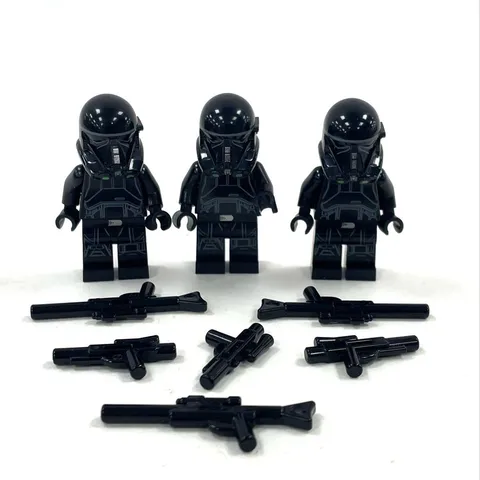 3x LEGO Star Wars Imperial Death Trooper - Black Armor Minifigure; sw0807