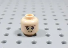 LEGO Female Girl Dual Sided Flesh Head Minifig Worried BT