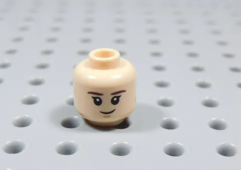 LEGO Female Girl Dual Sided Flesh Head Minifig Worried BT
