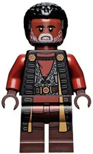 Greef Karga - Black Magistrate Robe, Dark Brown Printed Legs, Gray B - Used LEGO
