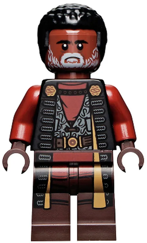 Greef Karga - Black Magistrate Robe, Dark Brown Printed Legs, Gray B - Used LEGO