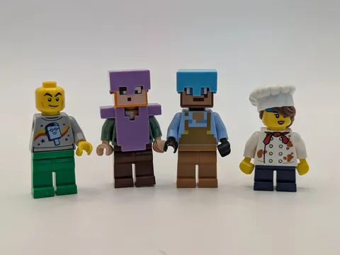 LEGO Minecraft Minifigures & Others  Lot of 4. 