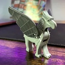 LEGO Harry Potter Gray & Black Winged Horse Pegasus Creature Figure, 1 Piece
