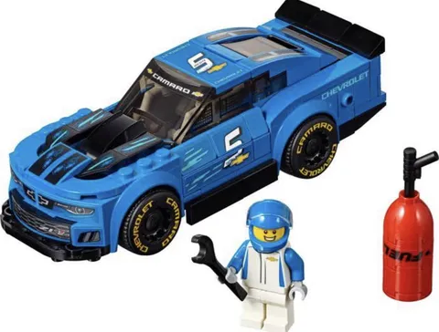 LEGO Speed Champions Blue Chevy Camaro ZL1 Race Car 75891 w/Minifigure For Parts