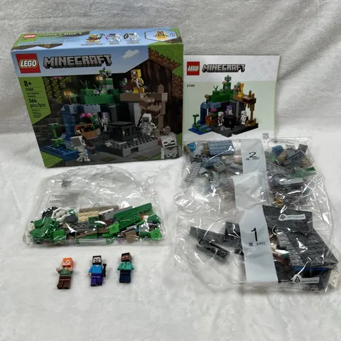 LEGO Minecraft: The Skeleton Dungeon (21189) PIECES AND PARTS, NOT COMPLETE