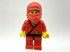 LEGO MINIFIGURE cas050/cas050new - Red Ninja w/ mask-  READ DESCRIPTION!