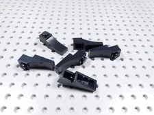 LEGO Lot of 6 Black 1x3 Inverted Arch Bricks BF