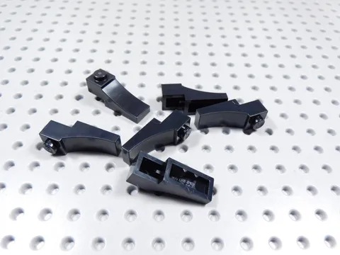 LEGO Lot of 6 Black 1x3 Inverted Arch Bricks BF