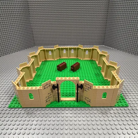 Lego Castle Tan : Includes Arch + Walls (40242 + 87421 + 60808) + Axes + MORE !