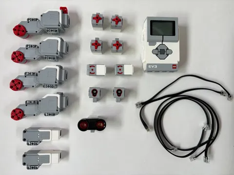 Lego Mindstorms ev3 programmable brick, motors and sensors