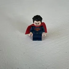 LEGO Minifigure Superman in his Dark Blue Suit