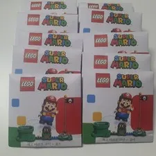 5X Set of LEGO SUPER MARIO COIN - ORIGINAL PACKAGE WITH COIN CASE, RARE!!