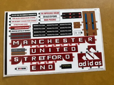 LEGO STICKER SHEET for 10272 Old Trafford - Manchester United