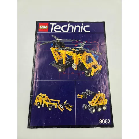 LEGO Technic 8062 Crane Truck Helicopter Building Instruction Manual ONLY