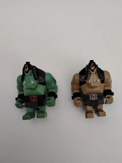 LEGO Fantasy Era Castle TROLL BIG MINIFIGURES Tan & Sand Green 7097