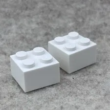 LEGO 3003 White Brick 2 x 2 (x2)