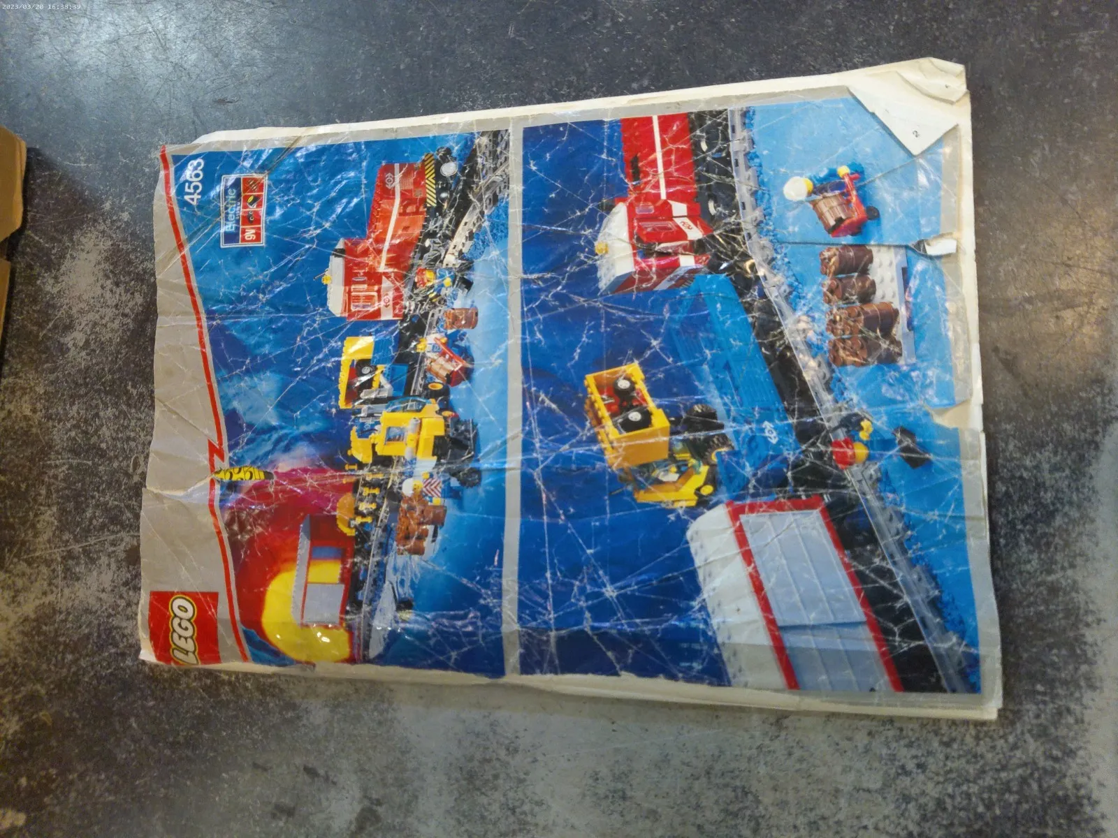 LEGO LOAD N HAUL RAILROAD 1991 CLASSIC CITY TRAIN #4563 MANUAL ONLY NOT MINT