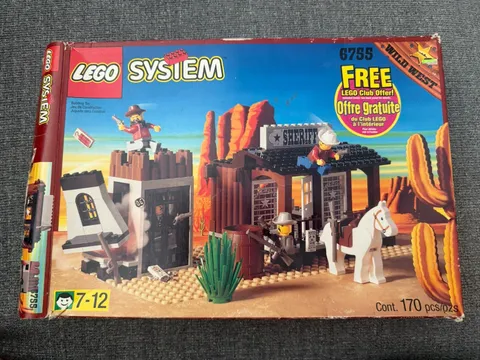 LEGO Western 6755 Sheriff ‘s Lock-Up 97% Complete W/Instructions