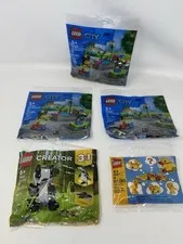 Brand New Lot of 5 Lego Sets 30503 30641 30588 Lego City Panda Building