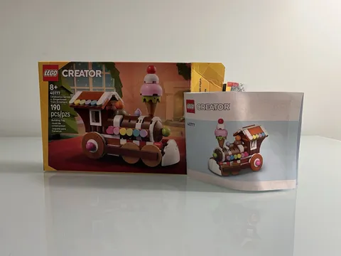 LEGO EMPTY BOX and MANUAL ONLY Gingerbread Train Ornament Building Set 40777