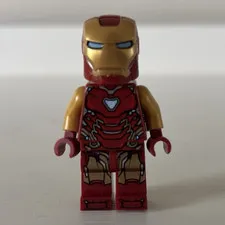 LEGO Iron Man Minifigure - Iron Man Character, Red/Gold Armor, Plastic, 5+