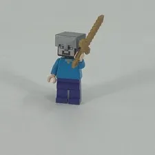 Lego Minecraft Mini Figure Steve 21121 21125 MIN016 Fast Shipping