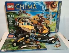 LEGO 70005 LEGENDS OF CHIMA: Laval's Royal Fighter Used Complete Manuals & Box