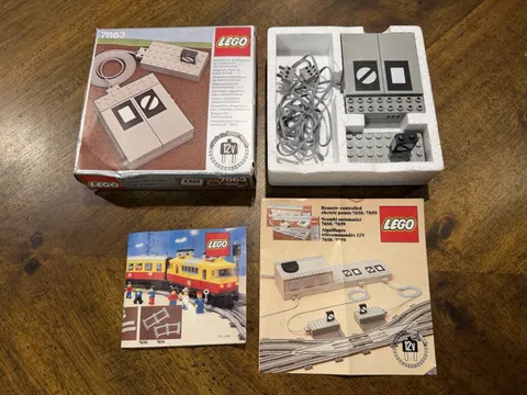 New Lego Set 7863, Remote Controlled Point Motor 12v, Vintage 1980 Complete