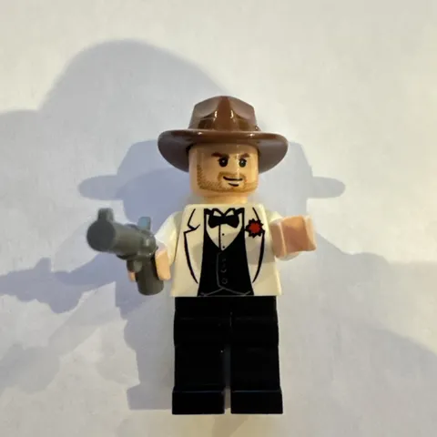 LEGO Indiana Jones Minifigure White Tuxedo Jacket Temple of Doom Shanghai Chase