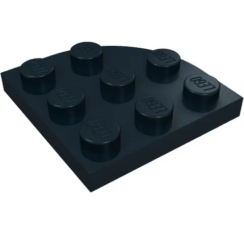 10x LEGO® Part 30357 - Plate, Round Corner 3 x 3